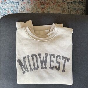 Cream 'MIDWEST' Sweatshirt